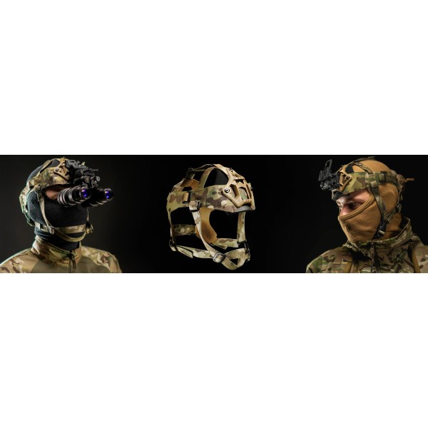 Carcajou tactical NVG skull harness